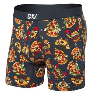 Saxx Vibe Super Soft Boxer Brief Food Fight India Ink